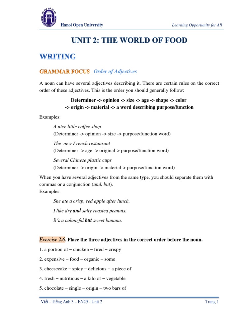 Descriptive Adjectives in Food Writing | PDF | Curry | Adjective