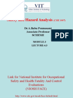 Safety and Hazard Analysis: Dr.A.Babu Ponnusami Associate Professor Scheme