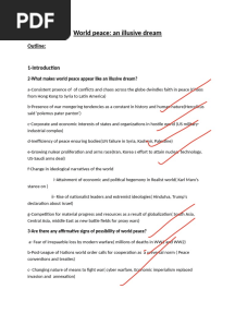 Essay - World Peace