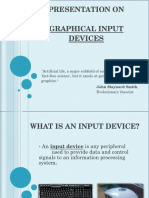 Presentation On Graphical Input Devices