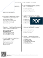 885 - English Tenses Advanced Level Mcqs Test With Answers 2