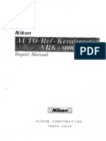 Nikon NRK-8000 Auto-Ref Keratometer Repair Manual