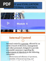 Module 6 - FINAL STUDY and EVALUATION of INTERNAL CONTROL