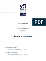 DEFINITIF 05.10.18 Rapport Présidente Et Secrétaire Générale