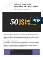 50 Regras de melhores práticas de Javascript para escrever um código melhor