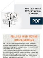 Asal Usul Nenek Moyang Bangsa Indonesia