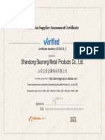 Shandong Baorong Metal Products Co., LTD.: Certificate Number: 21710733 - T