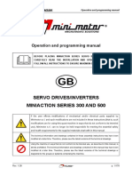 Servo Drives/Inverters Miniaction Series 300 and 500: Operation and Programming Manual