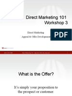 Direct Marketing 101 Workshop 3