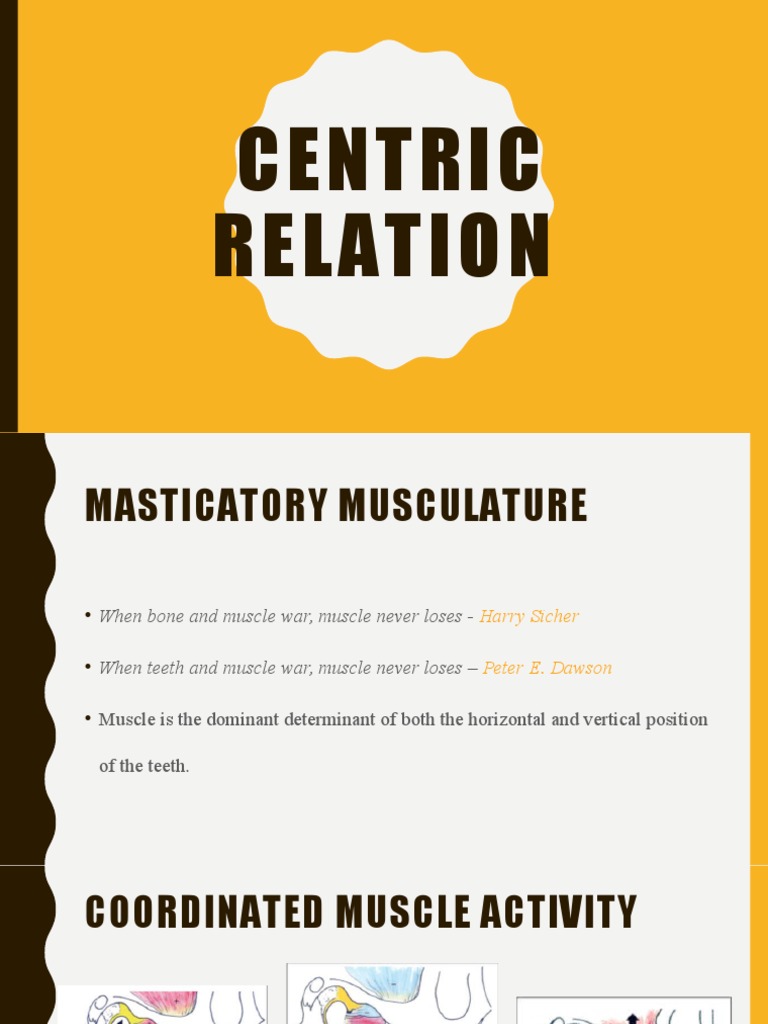 Centric Relation PDF Mouth Dentistry Branches