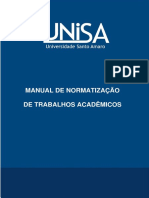 Manual UNISA - Trabalhos Academicos - 2018