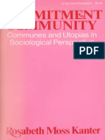 Commitment and Community Communes and Utopias in Sociological P - Nodrm