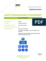 45kVA Generator Risk Assessment