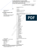 Registration Report