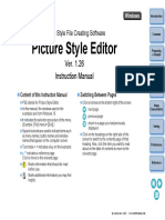 Picture Style Editor: Ver. 1.26 Instruction Manual