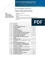 Amity University - Research Policy