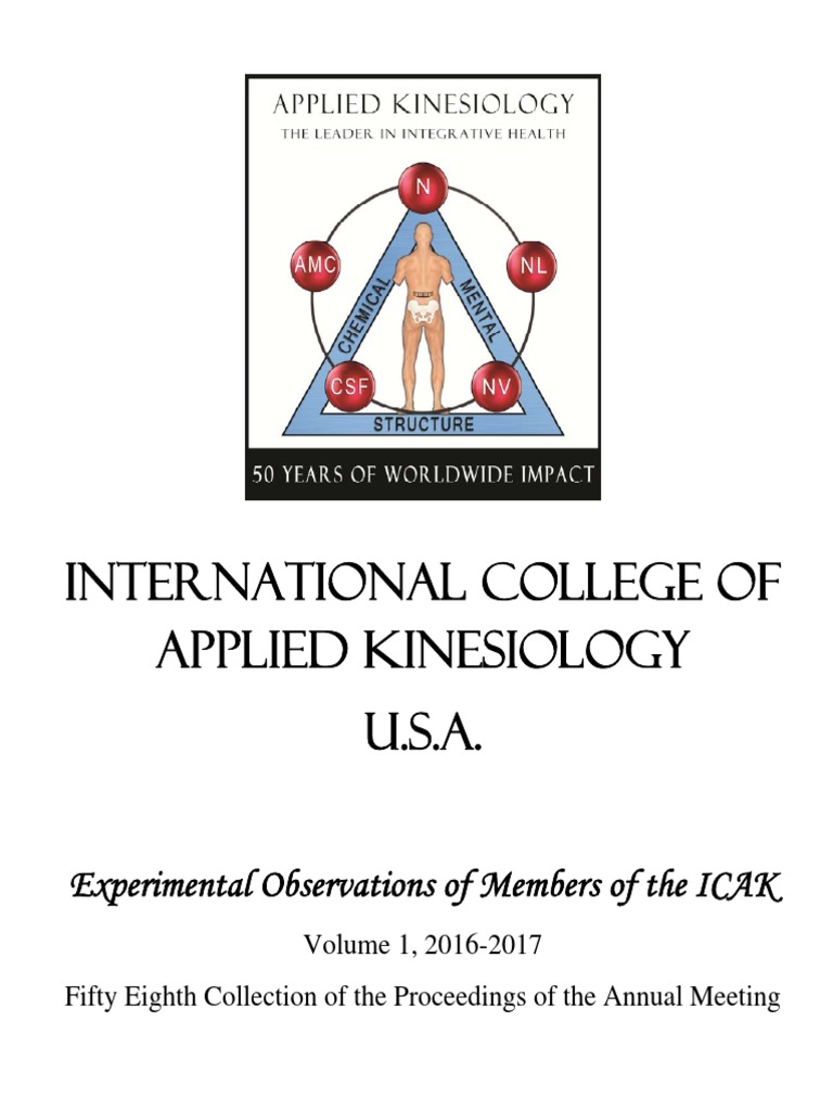 International College of Applied Kinesiology USA (PDFDrive) | PDF