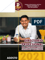 DIRECTORIO PROFESIONAL DEL COLEGIO DE NUTRICIONISTAS DE LIMA N°2