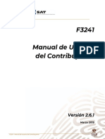 F3241 Manual de Usuario Del Contribuyente: Versión 2.6.1