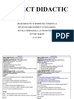 PROIECT Didactic CLR Ora1 GRD - II LUANA