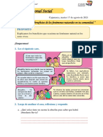 Beneficios de la lluvia en la comunidad