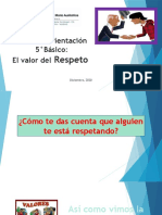 orientacion  el valor del respeto