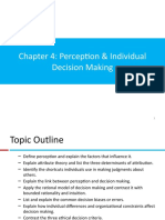 Chapter 4 - Perception and Individual Making