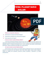 El Sistema Planetario Solar para Sexto Grado de Primaria PDF