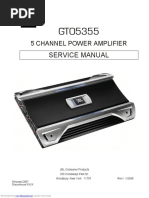 Service Manual: 5 Channel Power Amplifier