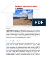 Photovoltaic System: Camilo Peñaranda Rincon 1092156401