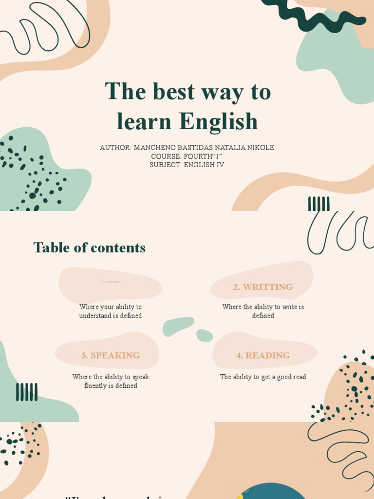 Effective English Learning Strategies | PDF | English Language | Speech