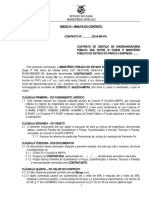 Contrato de reforma de prédio do Ministério Público