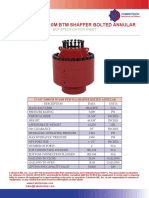 13.625 5000 10mbtm Shaffer Bolted Annular Bop Spec Sheet