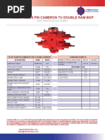 Hydril 11" 5000 PSI Annular BOP Specs | PDF | Technology & Engineering