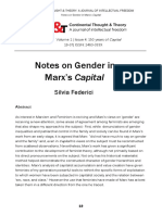 Notes On Gender in Marx's Capital: Silvia Federici