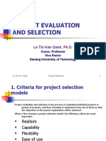 Project Evaluation and Selection: Le Thi Kim Oanh, PH.D