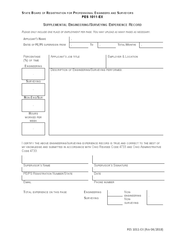 Elicense Ohio Form 1011 EX - 1 | PDF