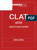 CLAT Question Paper 2018