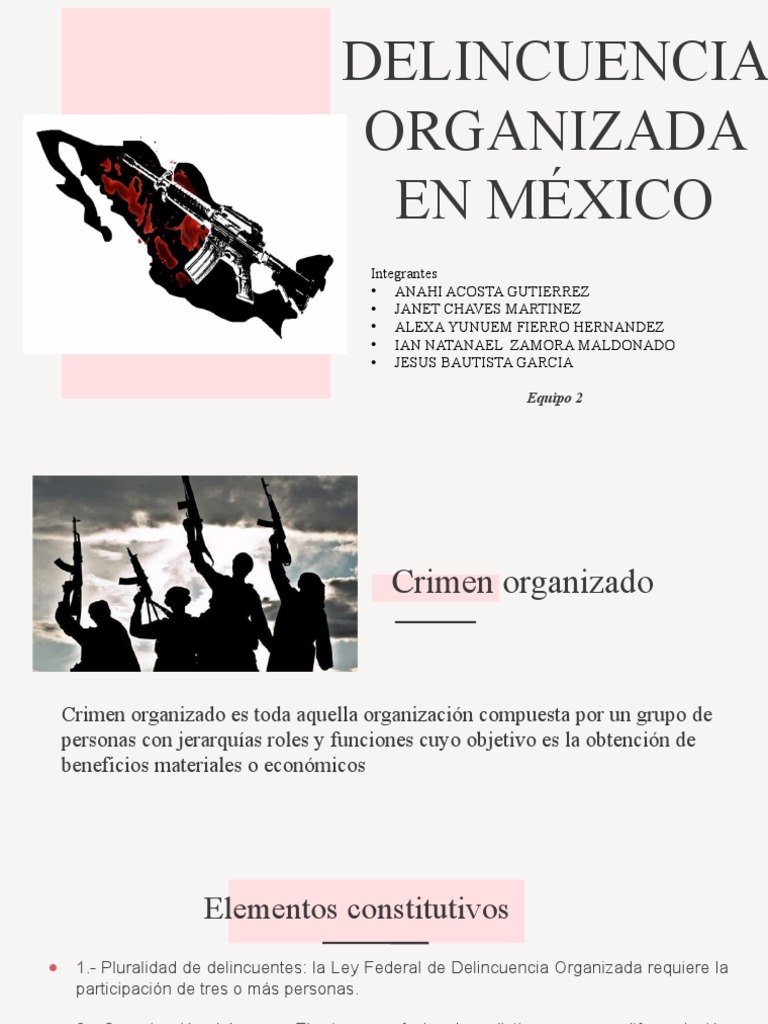 Delincuencia Organizada en Mexico | PDF | Comercio ilegal de drogas ...