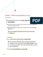 Chapter 1 - Effect and Application of Laws: Philippines."