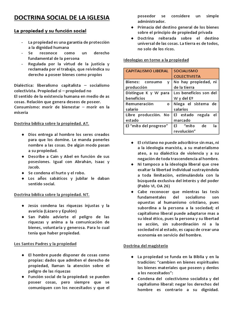 Doctrina Social de La Iglesia | PDF | Estado (política) | Bien común