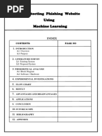 ITB1 Documentation Detection of Phishing Website Using ML