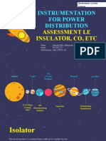 Instrumentation For Power Distribution: Assessment Le Insulator, Co, Etc