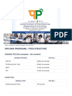 Academics - Diploma Programs - Fees Structure - CIPET - Central Institute of Petrochemicals Engineering & Technology