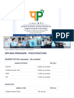 Academics - Diploma Programs - Fees Structure _ CIPET _ Central Institute of Petrochemicals Engineering & Technology