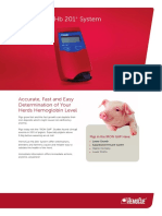 Hemocue HB 201 System: Accurate, Fast and Easy Determination of Your Herds Hemoglobin Level