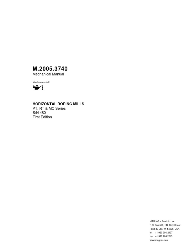 M.2005.3740 RT Mechanical | PDF | Numerical Control | Mechanical ...