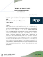 Carta de Presentacion BELMUND