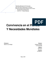 Convivencia en El Planeta y Necesidades Mundiales - Estefanía Suárez 28.187.606