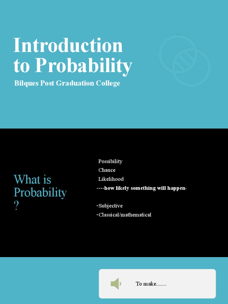To Probability: Bilques Post Graduation College | PDF